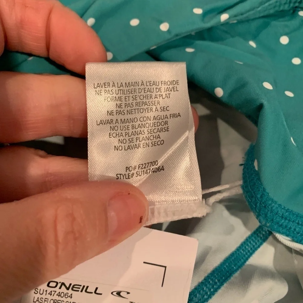 O'Neill Las Flores Cerulean Saphira Dot Bike Shorts Small NWT